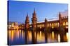 Oberbaum Bridge-noppasin wongchum-Stretched Canvas