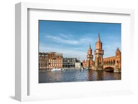 Oberbaumbrücke, Friedrichshain-Kreuzberg, Berlin, Germany-Sabine Lubenow-Framed Photographic Print