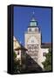 Oberer Torturm Tower, Markgroningen, Ludwigsburg District, Baden Wurttemberg, Germany, Europe-Markus Lange-Framed Stretched Canvas