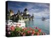 Oberhofen Castle, Lake Thun, Berner Oberland, Switzerland-Doug Pearson-Stretched Canvas