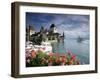 Oberhofen Castle, Lake Thun, Berner Oberland, Switzerland-Doug Pearson-Framed Photographic Print