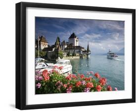 Oberhofen Castle, Lake Thun, Berner Oberland, Switzerland-Doug Pearson-Framed Photographic Print