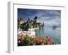 Oberhofen Castle, Lake Thun, Berner Oberland, Switzerland-Doug Pearson-Framed Photographic Print