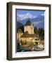 Oberhofen Castle, Lake Thun, Switzerland-Peter Adams-Framed Photographic Print