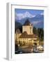 Oberhofen Castle, Lake Thun, Switzerland-Peter Adams-Framed Photographic Print