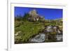 Oberlin Creek with Mount Clements at Logan Pass in Glacier National Park, Montana, USA-Chuck Haney-Framed Premium Photographic Print