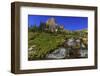 Oberlin Creek with Mount Clements at Logan Pass in Glacier National Park, Montana, USA-Chuck Haney-Framed Photographic Print