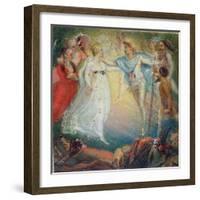 Oberon and Titania from 'A Midsummer Night's Dream' by William Shakespeare (1564-1616) 1806-Thomas Stothard-Framed Giclee Print