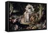 Oberon and Titania: Midsummer Night's Dream-Joseph Noel Paton-Framed Stretched Canvas