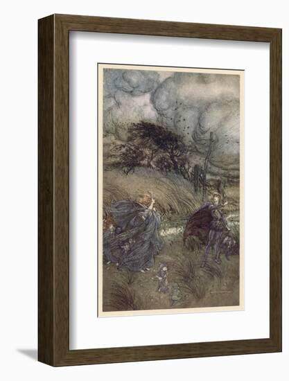 Oberon and Titania-Arthur Rackham-Framed Photographic Print
