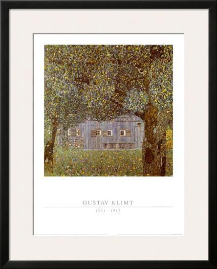 Oberosterreichisches Bauernhaus, 1911-12-Gustav Klimt-Framed Art Print