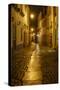 Obidos, Portugal, night, street scene-George Theodore-Stretched Canvas