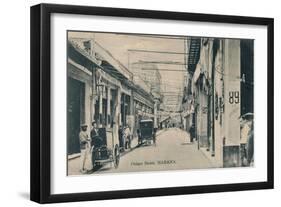 'Obispo Street, Habana', c1910-Unknown-Framed Giclee Print