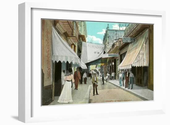 Obispo Street, Havana, Cuba-null-Framed Art Print