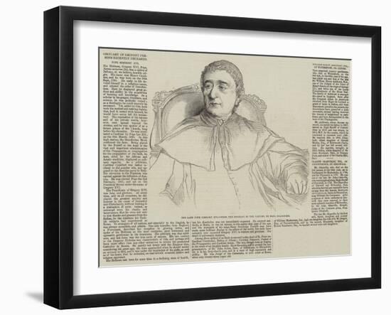 Obituary of Eminent Persons Recently Deceased-Hippolyte Delaroche-Framed Giclee Print