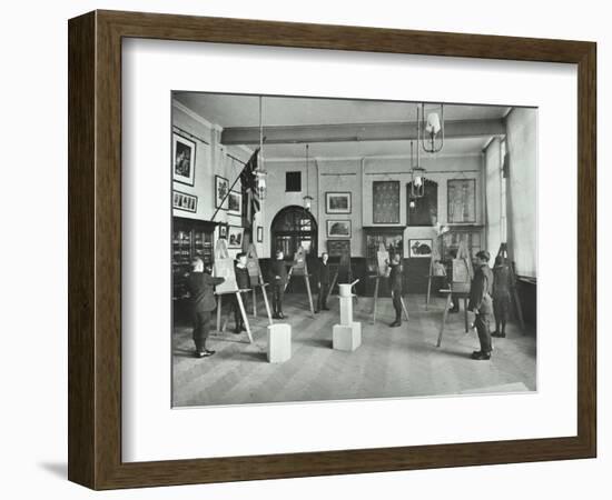 Object Drawing Art Class, Alma Boys School, Bermondsey, London, 1908-null-Framed Photographic Print