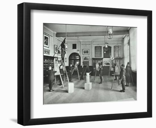 Object Drawing Art Class, Alma Boys School, Bermondsey, London, 1908-null-Framed Photographic Print