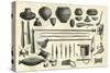 Objects of the Chontaquiros Indians 1869 Peru-null-Stretched Canvas