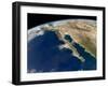 Oblique View of Baja California And the Pacific Coast of Mexico-Stocktrek Images-Framed Premium Photographic Print