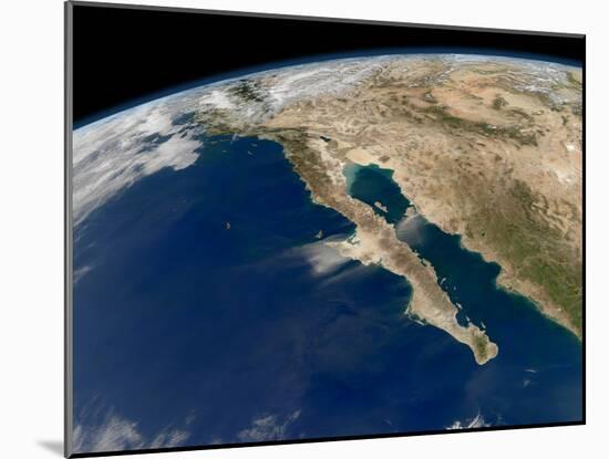 Oblique View of Baja California And the Pacific Coast of Mexico-Stocktrek Images-Mounted Premium Photographic Print