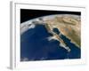 Oblique View of Baja California And the Pacific Coast of Mexico-Stocktrek Images-Framed Photographic Print