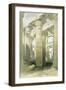 Oblique View of the Hall of Columns, Karnak-David Roberts-Framed Giclee Print