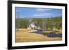 Oblong Geyser, Upper Geyser Basin, Yellowstone Nat'l Park, UNESCO World Heritage Site, Wyoming, USA-Peter Barritt-Framed Photographic Print