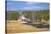 Oblong Geyser, Upper Geyser Basin, Yellowstone Nat'l Park, UNESCO World Heritage Site, Wyoming, USA-Peter Barritt-Stretched Canvas