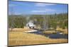 Oblong Geyser, Upper Geyser Basin, Yellowstone Nat'l Park, UNESCO World Heritage Site, Wyoming, USA-Peter Barritt-Mounted Photographic Print