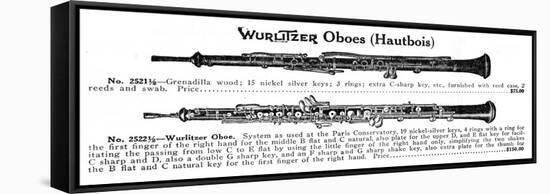 Oboe, Wurlitzer-null-Framed Stretched Canvas