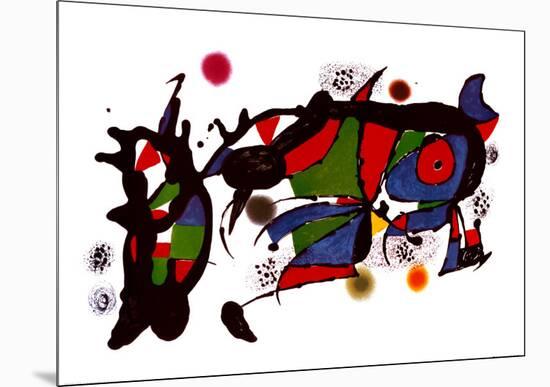 Obra de Joan Miro-Joan Miro-Mounted Art Print