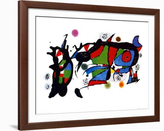 Obra de Joan Miro-Joan Miro-Framed Art Print