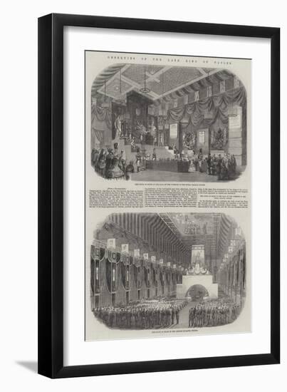 Obsequies of the Late King of Naples-null-Framed Premium Giclee Print