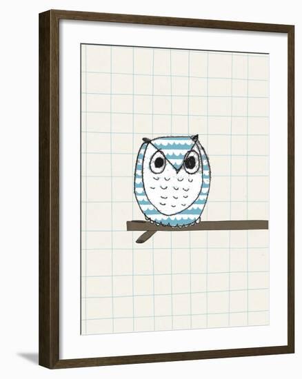 Observant Owl-Lisa Stickley-Framed Giclee Print