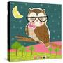 Observant Owl-Tina Finn-Stretched Canvas