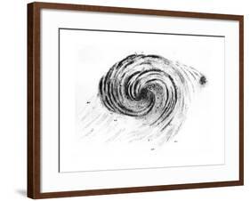 Observation of a Spiral Galaxy in Canes Venatici Drawn by Lord Rosse, 1850-null-Framed Giclee Print