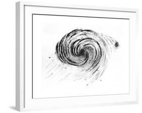 Observation of a Spiral Galaxy in Canes Venatici Drawn by Lord Rosse, 1850-null-Framed Giclee Print