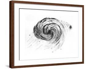 Observation of a Spiral Galaxy in Canes Venatici Drawn by Lord Rosse, 1850-null-Framed Giclee Print