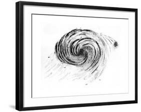 Observation of a Spiral Galaxy in Canes Venatici Drawn by Lord Rosse, 1850-null-Framed Giclee Print