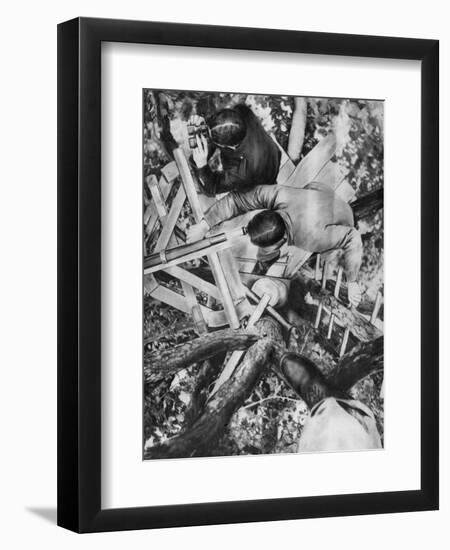 Observation Post in a Tree, Woevre, France, World War I, C1914-null-Framed Giclee Print