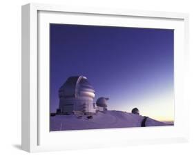 Observatories at Summit of Mauna Kea, Big Island, Hawaii, USA-Stuart Westmoreland-Framed Premium Photographic Print