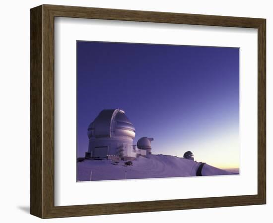 Observatories at Summit of Mauna Kea, Big Island, Hawaii, USA-Stuart Westmoreland-Framed Photographic Print
