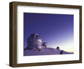 Observatories at Summit of Mauna Kea, Big Island, Hawaii, USA-Stuart Westmoreland-Framed Photographic Print