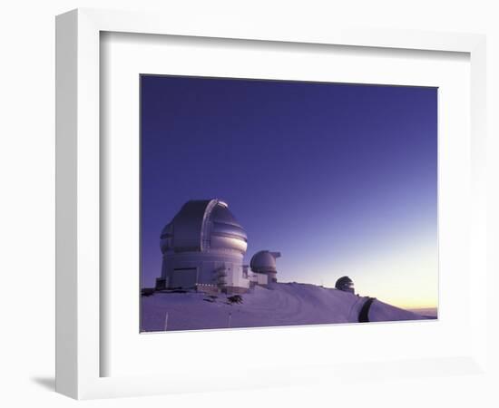 Observatories at Summit of Mauna Kea, Big Island, Hawaii, USA-Stuart Westmoreland-Framed Photographic Print