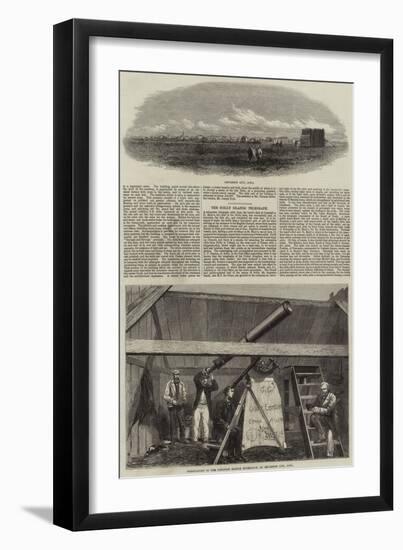 Observatory of the Canadian Eclipse Expedition, at Jefferson City, Iowa-null-Framed Giclee Print