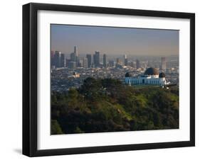 Observatory on a Hill Near Downtown, Griffith Park Observatory, Los Angeles, California, USA-null-Framed Photographic Print