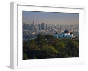 Observatory on a Hill Near Downtown, Griffith Park Observatory, Los Angeles, California, USA-null-Framed Photographic Print