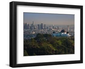 Observatory on a Hill Near Downtown, Griffith Park Observatory, Los Angeles, California, USA-null-Framed Photographic Print