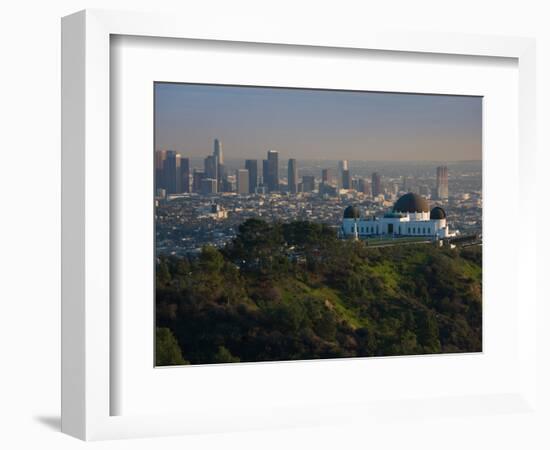 Observatory on a Hill Near Downtown, Griffith Park Observatory, Los Angeles, California, USA-null-Framed Photographic Print