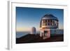 Observatory on Mauna Kea at Sunset, Big Island, Hawaii, United States of America, Pacific-Michael-Framed Photographic Print